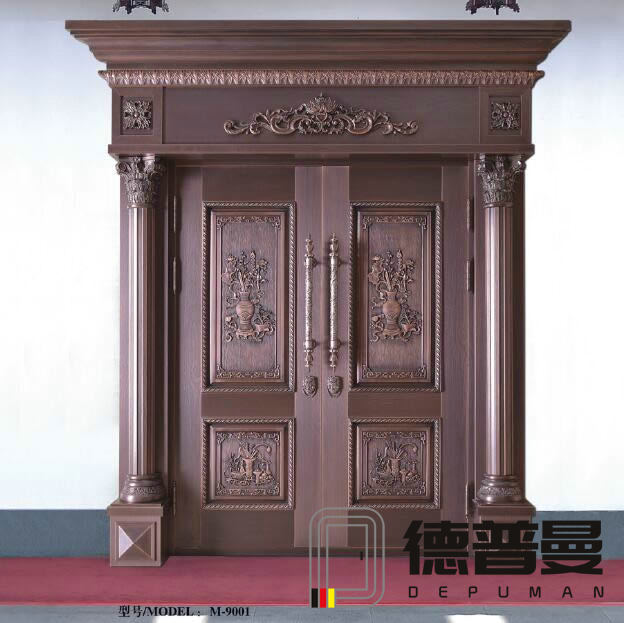 高檔別墅小區都選擇羅馬柱純銅門